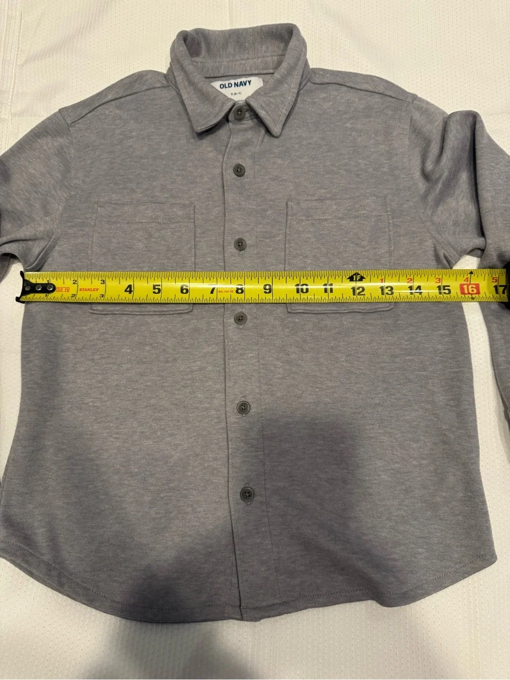 Old Navy Gray Kids Soft Button-Down Shirt Size 6B
